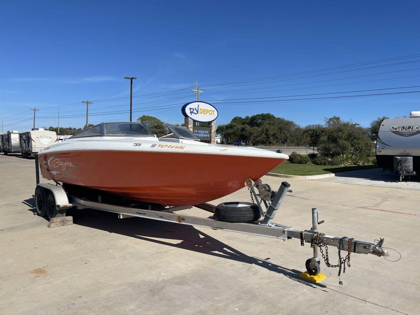 2007 ORANGE BAJA ISLANDER 202 (AGC47079A70) , Length: 21.92 ft. transmission, located at 4319 N Main St, Cleburne, TX, 76033, (817) 678-5133, 32.385960, -97.391212 - The 2007 Baja Islander 202 is an exciting boat that's great for people who want to have fun on the water. It is great for traveling, water sports, and fishing because it looks good and moves quickly. The Islander 202 is a small but useful 20 feet boat that is easy to move and tow, which makes it a g - Photo#22