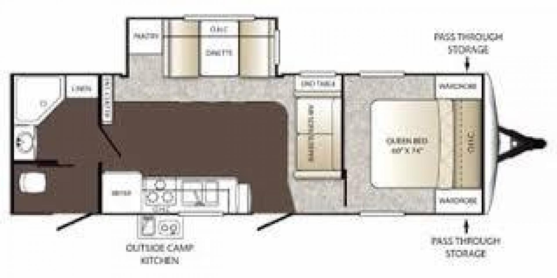 2012 KEYSTONE RV OUTBACK 274RB (4YDT27420CB) , Length: 30.33 ft | Dry Weight: 5,995 lbs. | Gross Weight: 7,800 lbs. | Slides: 1 transmission, located at 4319 N Main St, Cleburne, TX, 76033, (817) 678-5133, 32.385960, -97.391212 - Experience the 2012 Keystone RV Outback 274RB Travel Trailer, the ideal fusion of adventure and comfort. This well-built travel trailer is a great option for any family or couple looking for a roomy and fashionable mobile home. The dimensions of this unit are 30.33 ft in length, 8 ft in width, an - Photo#9