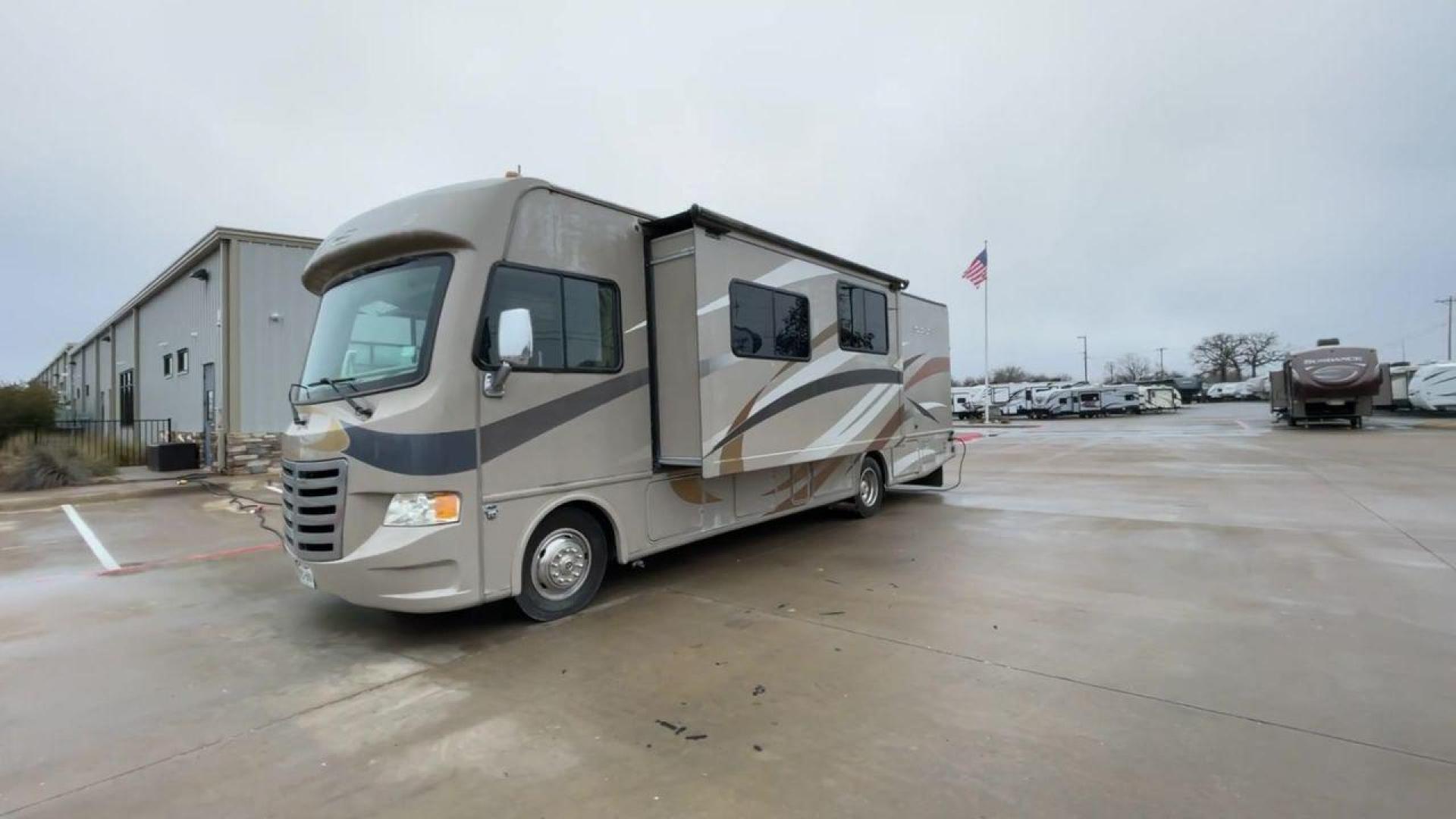 2014 TAN ACE 30.1 - (1F65F5DY8E0) , Length: 30.83 ft. | Gross Weight: 18,000 lbs. | Slides: 2 transmission, located at 4319 N Main St, Cleburne, TX, 76033, (817) 678-5133, 32.385960, -97.391212 - The 2014 ACE 30.1 is a Class A motorhome that is big and flexible, making it great for your next trip. This motorhome is the right size for getting around and is very comfortable. It is 30.83 feet long and weighs 18,000 pounds. The ACE 30.1 has two slides and a large 14-foot awning, so it has a lot - Photo#5