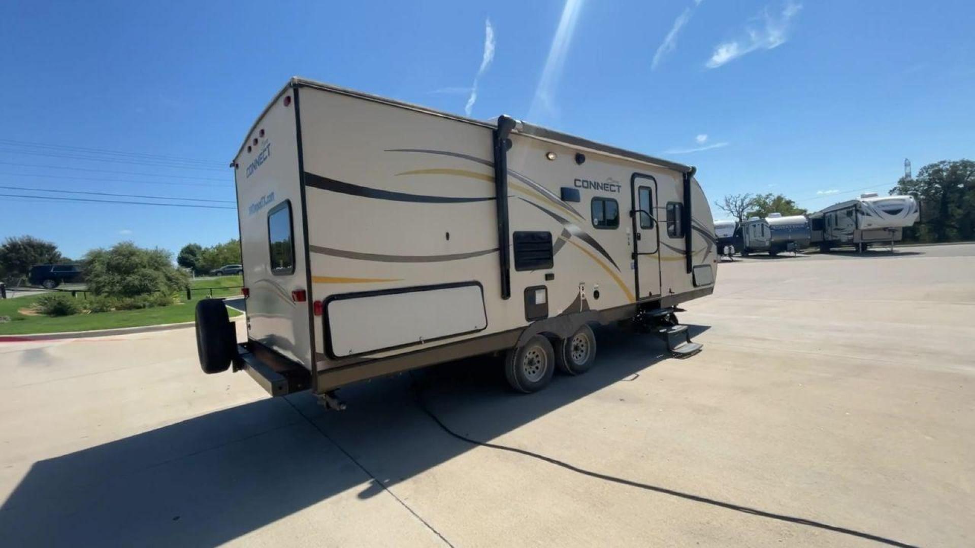 2014 TAN SPREE CONNECT 250BHS (4EZTL2524E8) , Slides: 1 transmission, located at 4319 N Main St, Cleburne, TX, 76033, (817) 678-5133, 32.385960, -97.391212 - The 2014 Spree Connect 250BHS travel trailer lets you go on trips you'll never forget. It's the best place to stay away from home because it has a single slide-out and a roomy inside. When you step inside the Spree Connect 250BHS, you'll find a warm and welcoming space. There are a set of bunk beds - Photo#1