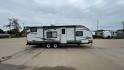 2015 WHITE SALEM CRUISE LITE 261BHXL (4X4TSMB20F7) , Length: 29.08 ft. | Dry Weight: 4,313 lbs. transmission, located at 4319 N Main St, Cleburne, TX, 76033, (817) 678-5133, 32.385960, -97.391212 - This 2015 Forest River Salem Cruise Lite 261BHXL travel trailer measures 29'1" feet. It is a dual axle, chrome wheel setup with electric drum brakes. Its dry weight is 4,313 lbs, its payload capacity 3,082 lbs, and its hitch weight 434 lbs. The aluminum exterior is painted white with gray graphics. - Photo#2