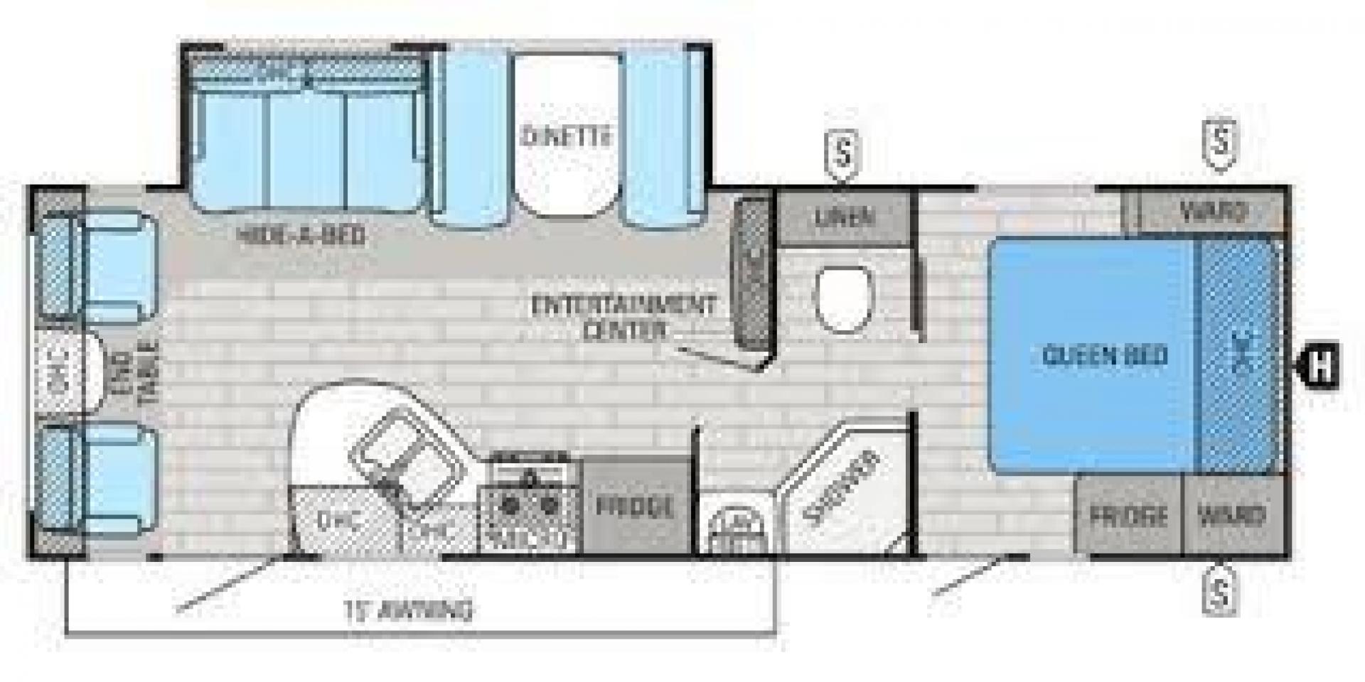 2016 JAYCO WHITE HAWK 27DSRL (1UJBJ0BP7G1) , located at 4319 N Main St, Cleburne, TX, 76033, (817) 678-5133, 32.385960, -97.391212 - Photo#9