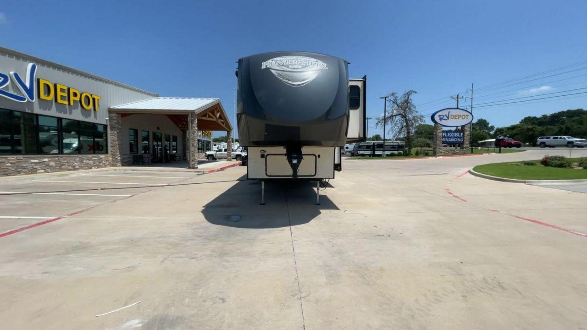 2017 TAN FOREST RIVER SALEM HEMISPHERE (4X4FSBN23HV) , Length: 42 ft.| Dry Weight: 10,924 lbs.| Slides: 4 transmission, located at 4319 N Main St, Cleburne, TX, 76033, (817) 678-5133, 32.385960, -97.391212 - This is a 2017 Salem Hemisphere 368RLBHK fifth wheel. It has dimensions of 42 ft in length, 8 ft in width, and a 13.17 ft height. It has a dry weight of 10,924 lbs and a payload capacity of 3,156 lbs with a hitch weight of 2,080 lbs. This comes with four power-retractable slideouts and one 19 ft pow - Photo#4