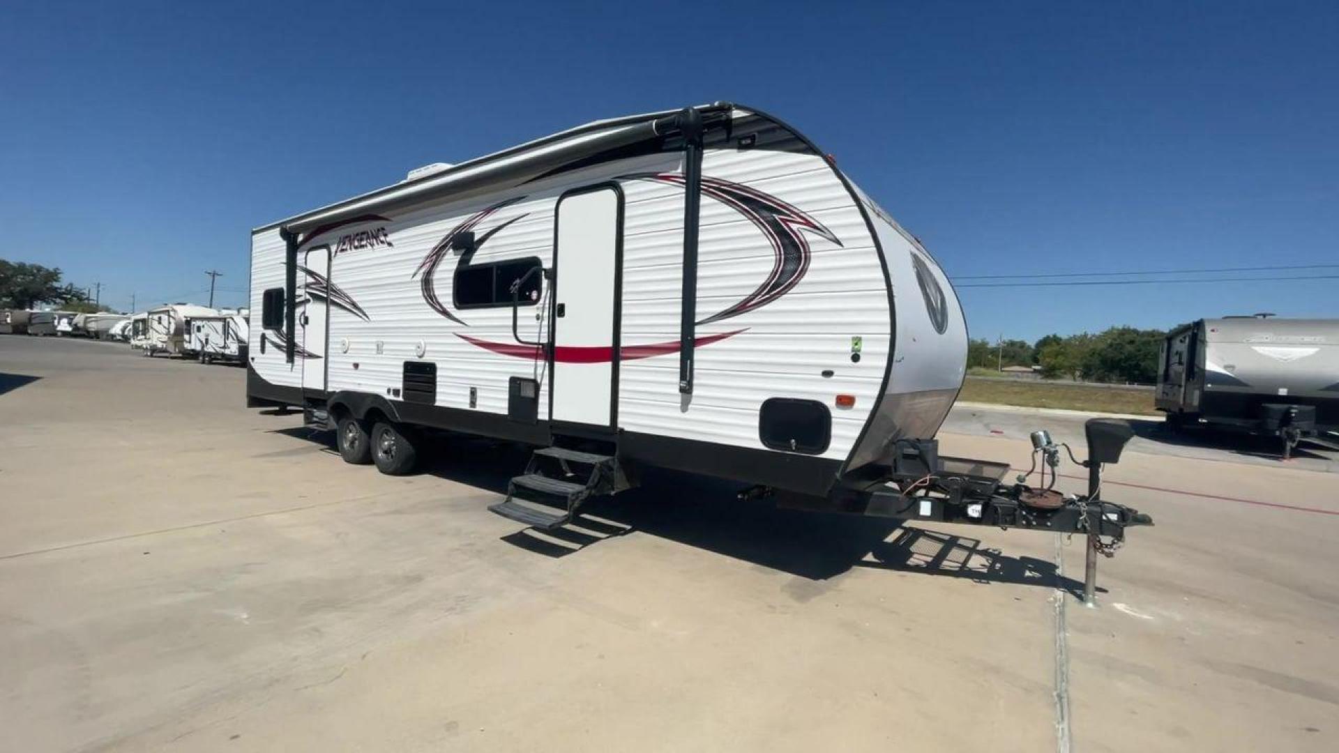 2017 WHITE VENGEANCE 29V (4X4TVGE29HY) , Length: 34.5 ft. | Dry Weight: 7,789 lbs. | Gross Weight: 11,370 lbs. | Slides: 1 transmission, located at 4319 N Main St, Cleburne, TX, 76033, (817) 678-5133, 32.385960, -97.391212 - The 2017 Vengeance 29V toy hauler will let you unleash your sense of adventure. Designed to meet your travel demands as well as your love of outdoor toys, this tough and feature-rich RV is the ideal balance of comfort and utility. This toy hauler measures 34.5 ft in length, 8.5 ft in width, and 12.0 - Photo#3