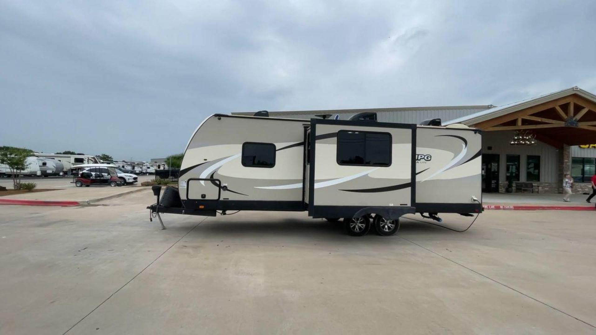 2018 TAN CRUISER RV MPG 2400BH (5RXHB2927J2) , Length: 29.08 ft. | Dry Weight: 5,320 lbs. | Gross Weight: 7,565 lbs. | Slides: 1 transmission, located at 4319 N Main St, Cleburne, TX, 76033, (817) 678-5133, 32.385960, -97.391212 - Camping is more enjoyable when you include a few more of your friends. In this 2018 Cruiser MPG 2400BH travel trailer, you can accommodate a few extra guests thanks to a rear set of double-sized bunk beds. The dimensions of this unit are 29.08 ft in length, 8 ft in width, 11.08 ft in height, and - Photo#6