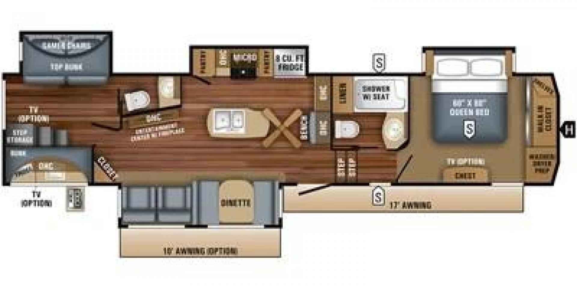 2018 JAYCO EAGLE 347BHOK (1UJCJ0BV9J1) , located at 4319 N Main St, Cleburne, TX, 76033, (817) 678-5133, 32.385960, -97.391212 - Photo#9