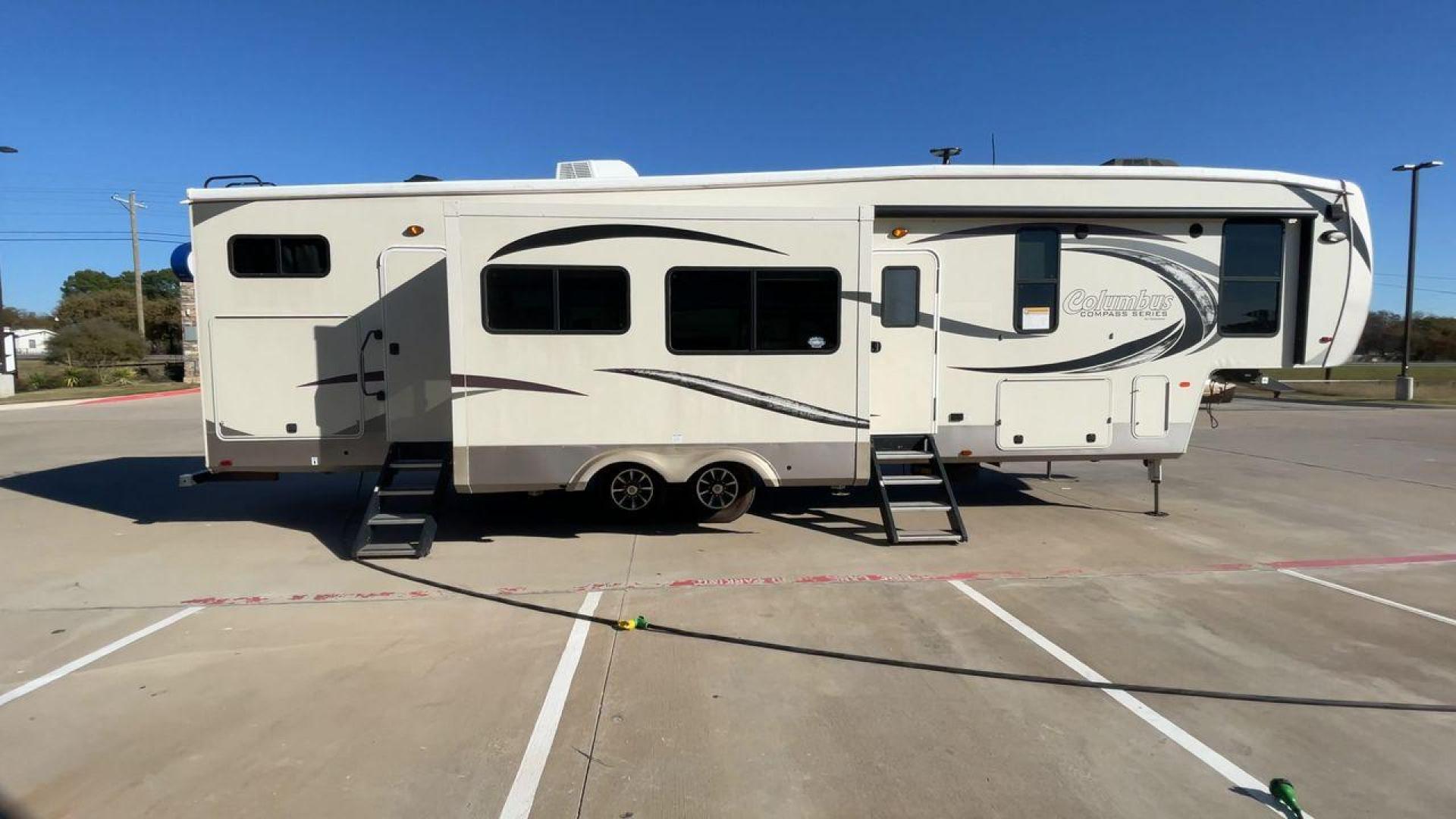 2019 FOREST RIVER COLUMBUS 374BHC (4X4FCMN21K6) , Length: 42.08 ft. | Dry Weight: 12,785 lbs. | Gross Weight: 15,785 lbs. | Slides: 4 transmission, located at 4319 N Main St, Cleburne, TX, 76033, (817) 678-5133, 32.385960, -97.391212 - Photo#2