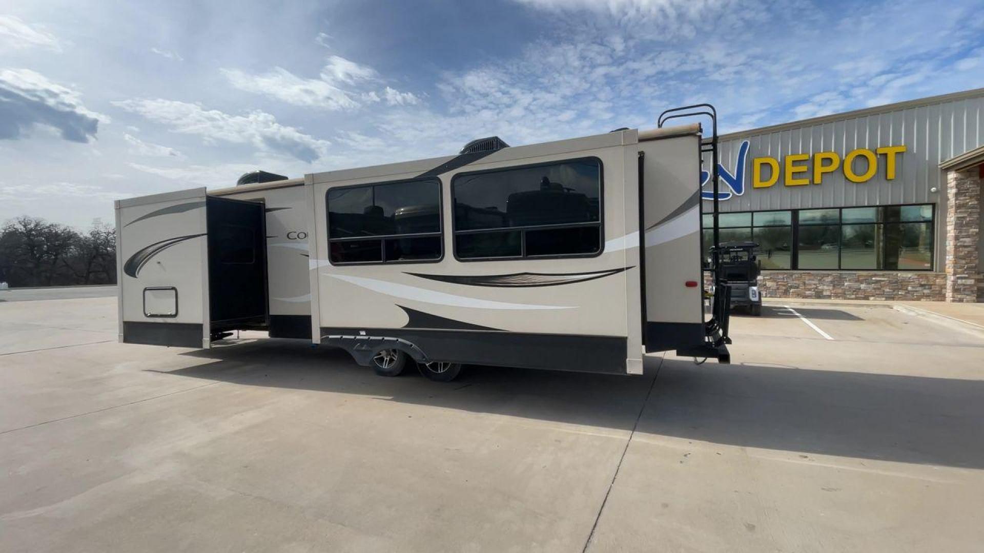 2019 TAN KEYSTONE COUGAR 29RLD (4YDT29R22JV) , Length: 34 ft. | Dry Weight: 7,380 lbs. | Gross Weight: 9,560 lbs. | Slides: 2 transmission, located at 4319 N Main St, Cleburne, TX, 76033, (817) 678-5133, 32.385960, -97.391212 - The 2019 Keystone Cougar 29RLD is a dual-axle aluminum wheel set-up measuring exactly 34 ft. in length. It has a dry weight of 7,380 lbs. and a GVWR of 9,560 lbs. Its exterior is a base color of tan with black and white accents. It comes with automatic heating and cooling rated at 35,000 and 15,000 - Photo#7