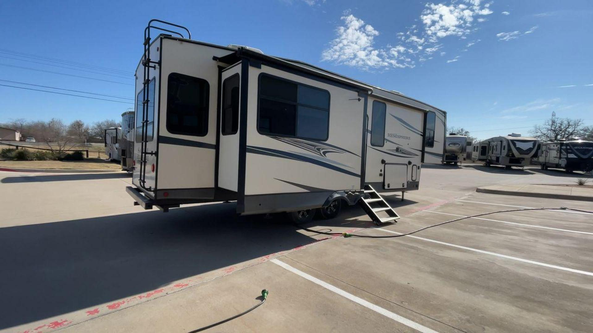 2020 FOREST RIVER HEMISPHERE 286RL (4X4FSBE24LV) , Length: 34.08 ft. | Dry Weight: 8,499 lbs. | Slides: 3 transmission, located at 4319 N Main St, Cleburne, TX, 76033, (817) 678-5133, 32.385960, -97.391212 - Photo#1