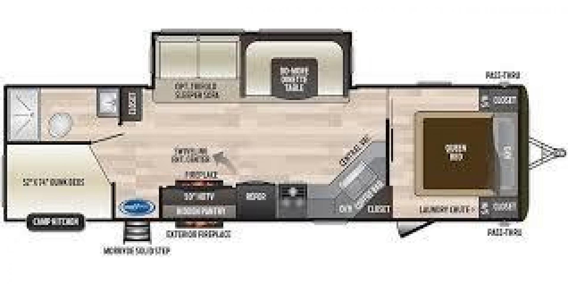 2020 KEYSTONE HIDEOUT 29DFS (4YDT29D26L7) , Length: 33.92 ft. | Dry Weight: 7,162 lbs. | Gross Weight: 9,680 lbs. | Slides: 1 transmission, located at 4319 N Main St, Cleburne, TX, 76033, (817) 678-5133, 32.385960, -97.391212 - Take the whole family and a few extra on an adventure in this 2020 Keystone Hideout 29DFS! This travel trailer measures almost 34 feet long and 11 feet tall. It has a dry weight of 7,162 lbs. and a GVWR of 9,680 lbs. It includes one power slide. This Hideout is a bunkhouse model that can sleep up to - Photo#9