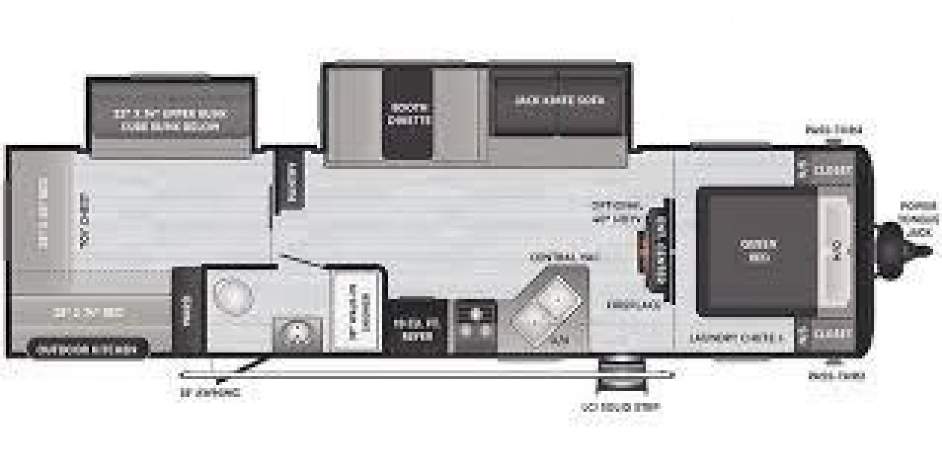 2021 KEYSTONE HIDEOUT 318BR (4YDT31824M7) , Length: 35.92 ft. | Dry Weight: 7,686 lbs. | Gross Weight: 9,700 lbs. | Slides: 2 transmission, located at 4319 N Main St, Cleburne, TX, 76033, (817) 678-5133, 32.385960, -97.391212 - Photo#9