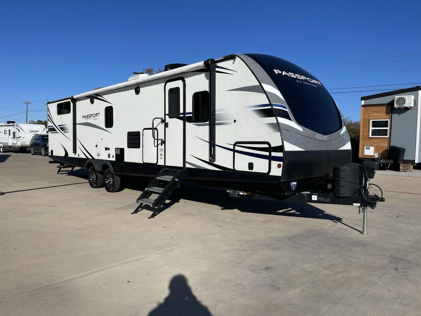 2021 KEYSTONE PASSPORT 3400QD (4YDT34020MK) , Length: 38.33 ft | Dry Weight: 7,525 lbs. | Gross Weight: 9,640 lbs | Slides: 2 transmission, located at 4319 N Main St, Cleburne, TX, 76033, (817) 678-5133, 32.385960, -97.391212 - Photo#23