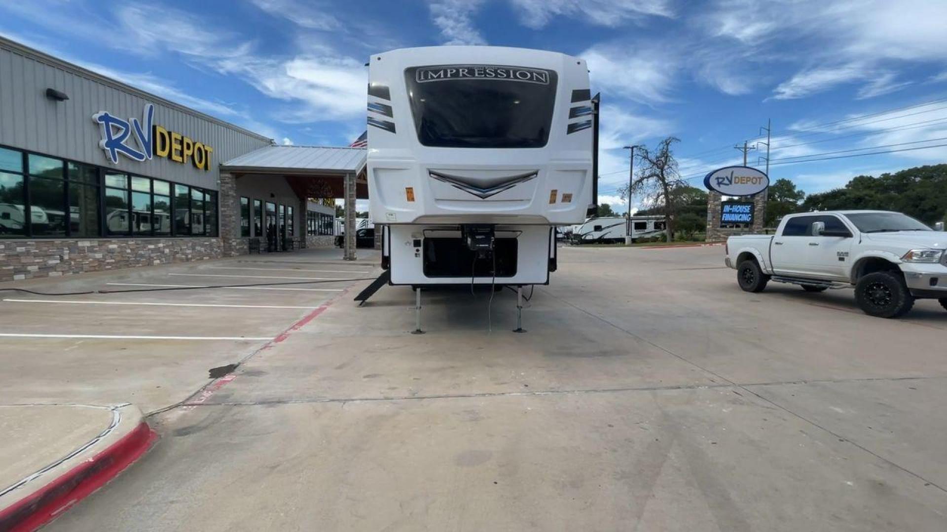 2022 FOREST RIVER IMPRESSION 330BH (5ZT3MPYB4ND) , Length: 41 ft. | Dry Weight: 10,433 lbs. | Gross Weight: 14,165 lbs. | Slides: 3 transmission, located at 4319 N Main St, Cleburne, TX, 76033, (817) 678-5133, 32.385960, -97.391212 - Photo#4