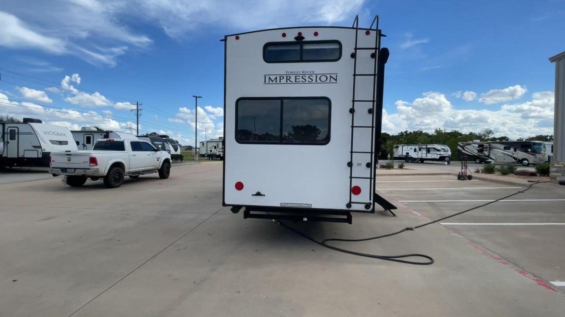 2022 FOREST RIVER IMPRESSION 330BH (5ZT3MPYB4ND) , Length: 41 ft. | Dry Weight: 10,433 lbs. | Gross Weight: 14,165 lbs. | Slides: 3 transmission, located at 4319 N Main St, Cleburne, TX, 76033, (817) 678-5133, 32.385960, -97.391212 - Photo#8