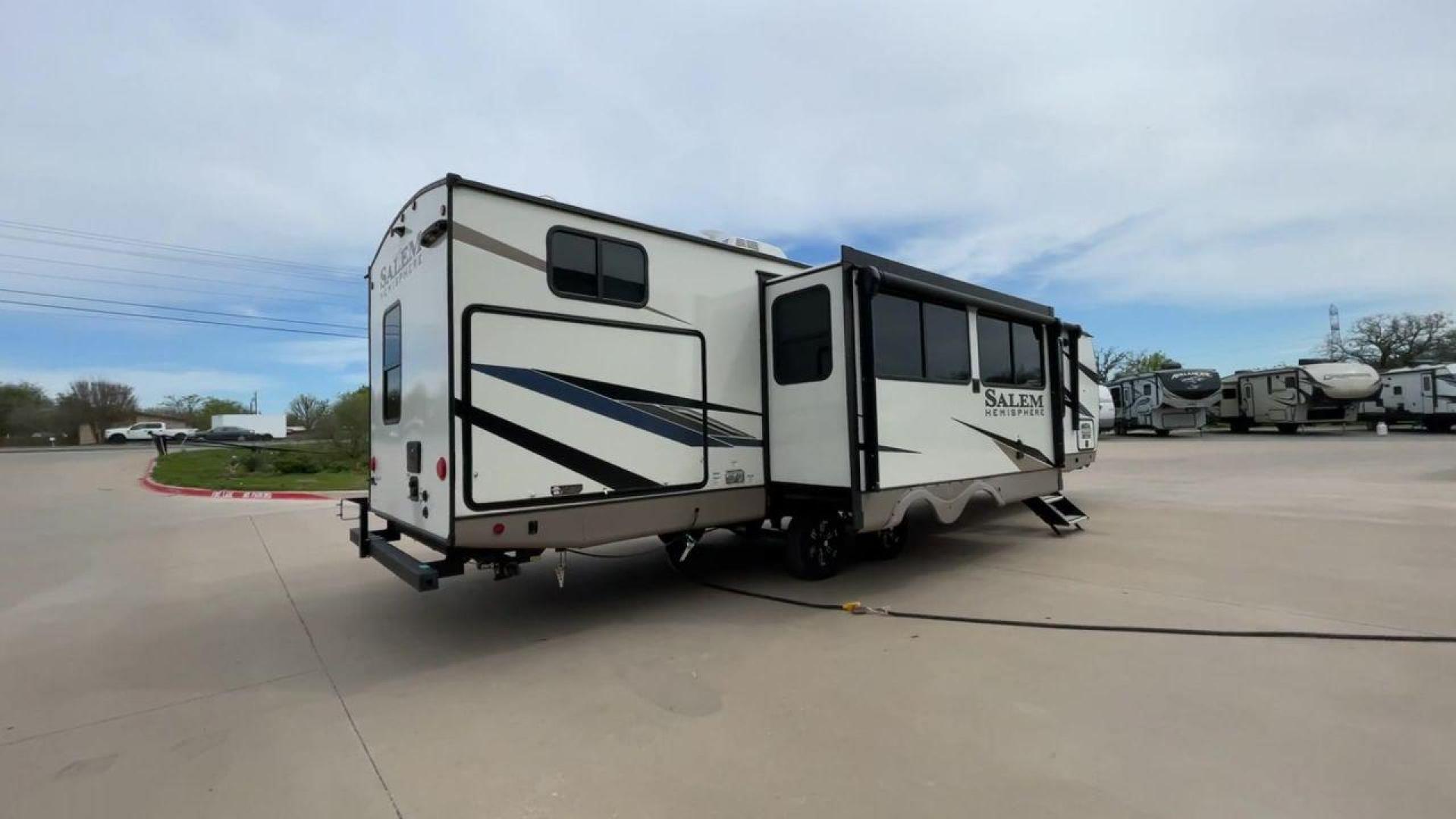 2023 FOREST RIVER SALEM HEMISPHERE 310 (4X4TSBG22PU) , Length: 38.67 ft. | Dry Weight: 9,088 lbs. | Gross Weight: 11,400 lbs. | Slides: 3 transmission, located at 4319 N Main St, Cleburne, TX, 76033, (817) 678-5133, 32.385960, -97.391212 - Photo#1