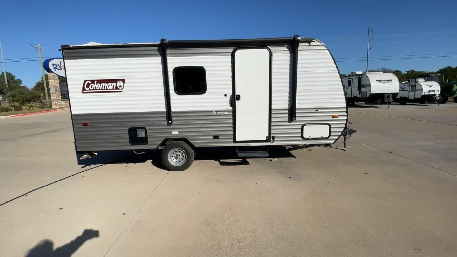 2024 DUTCHMEN COLEMAN 17B (4YDTCMG10RH) , Length: 21.42 ft. | Dry Weight: 2,985 lbs. transmission, located at 4319 N Main St, Cleburne, TX, 76033, (817) 678-5133, 32.385960, -97.391212 - The 2024 Dutchmen Coleman 17B is a compact and lightweight travel trailer, designed to provide a comfortable yet portable camping experience. Measuring 21.42 feet in length and weighing 2,985 pounds, this RV is perfect for travelers seeking convenience and ease of towing. The exterior features a sle - Photo#2