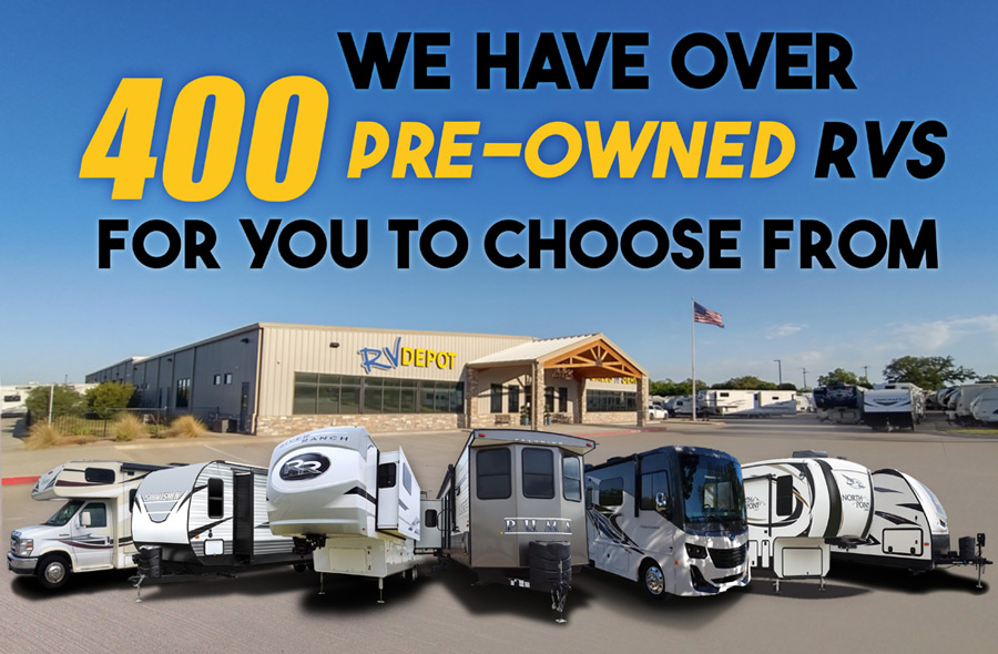 400 RV's to Choose From!