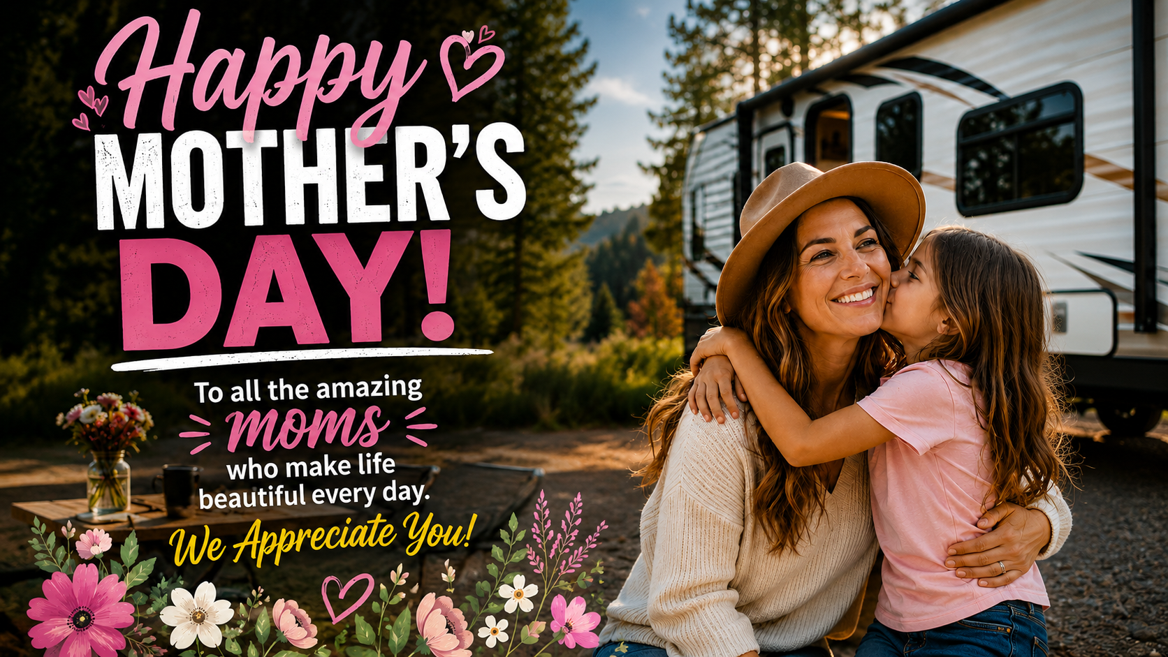 5 Reasons an RV Is the Best Mother's Day Gift - Happy Mother's Day
