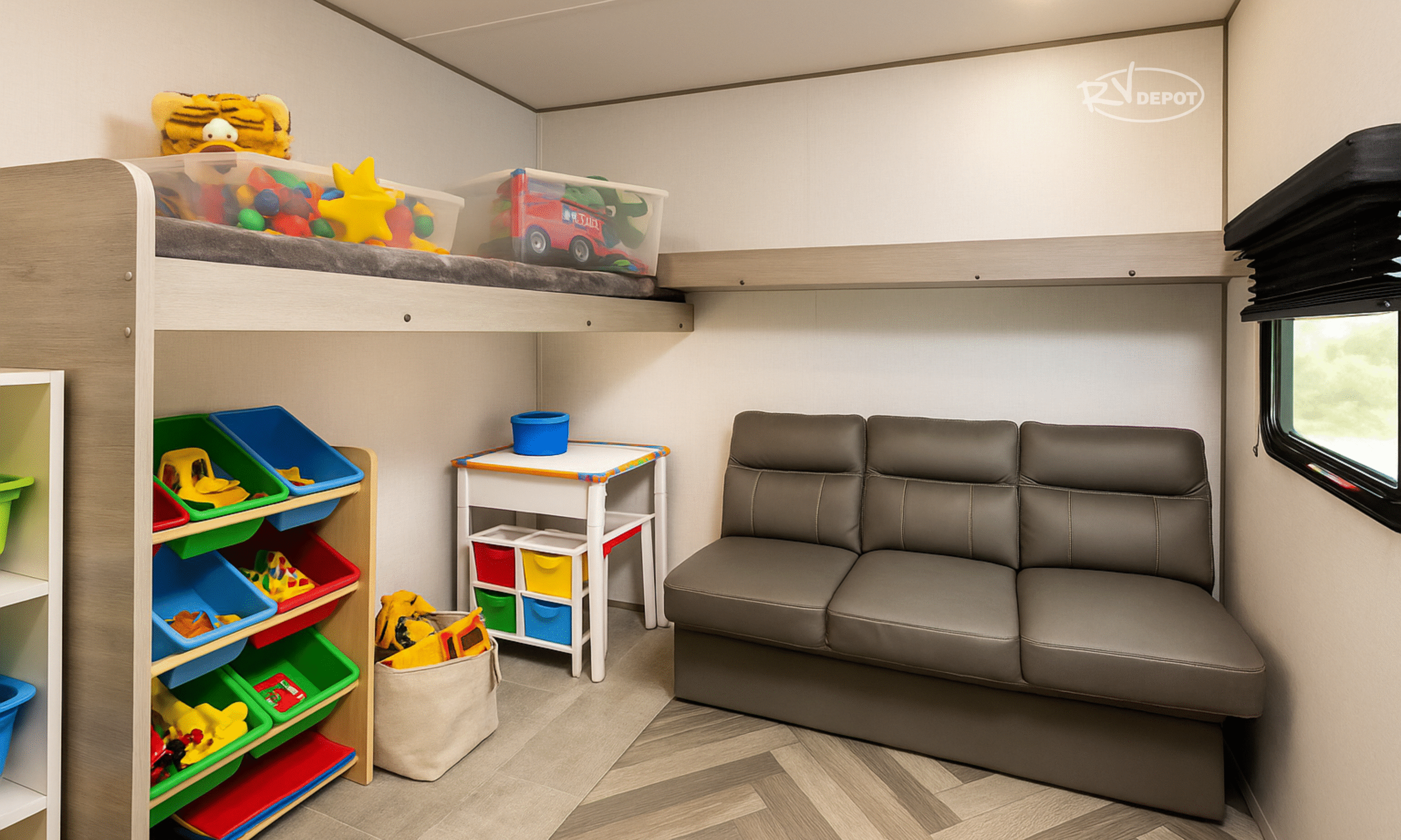 Bunk Room for Kids with Toys