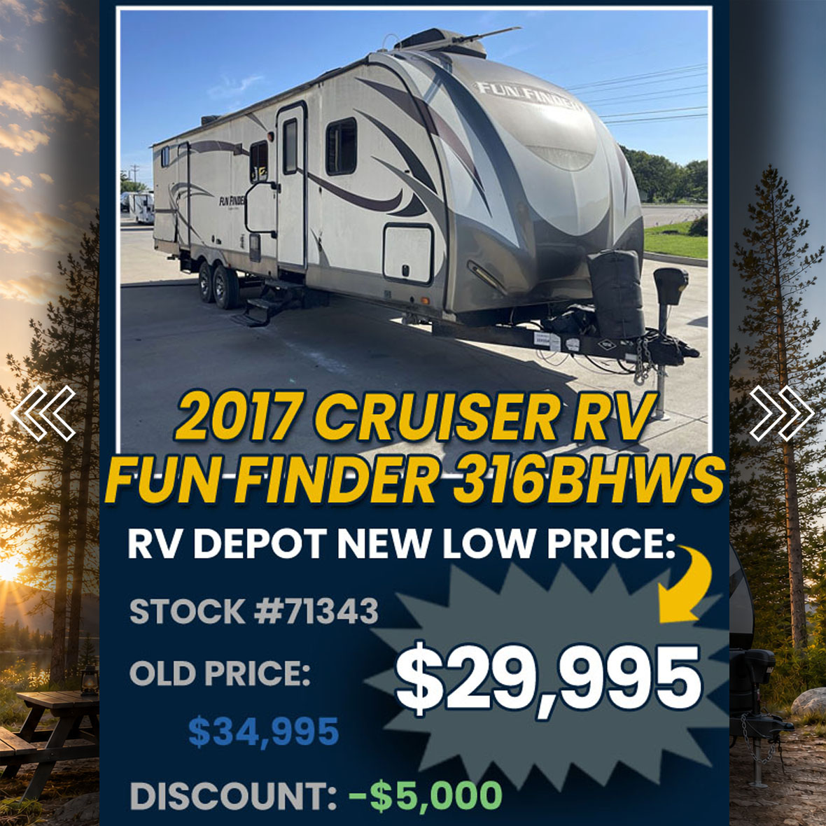 2017 Cruiser RV Fun Finder 316BHWS