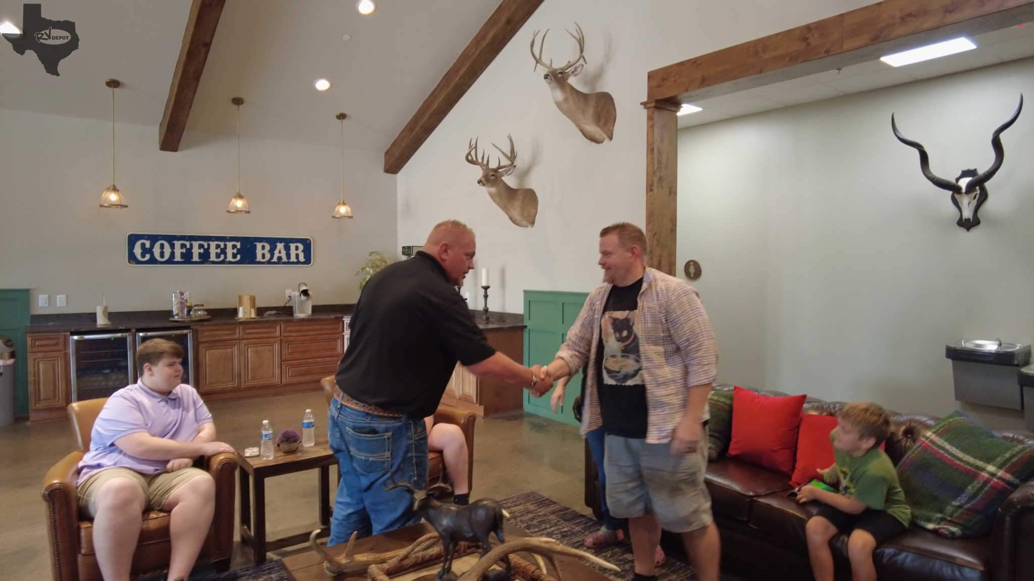 Customer Shaking Hands with Sales