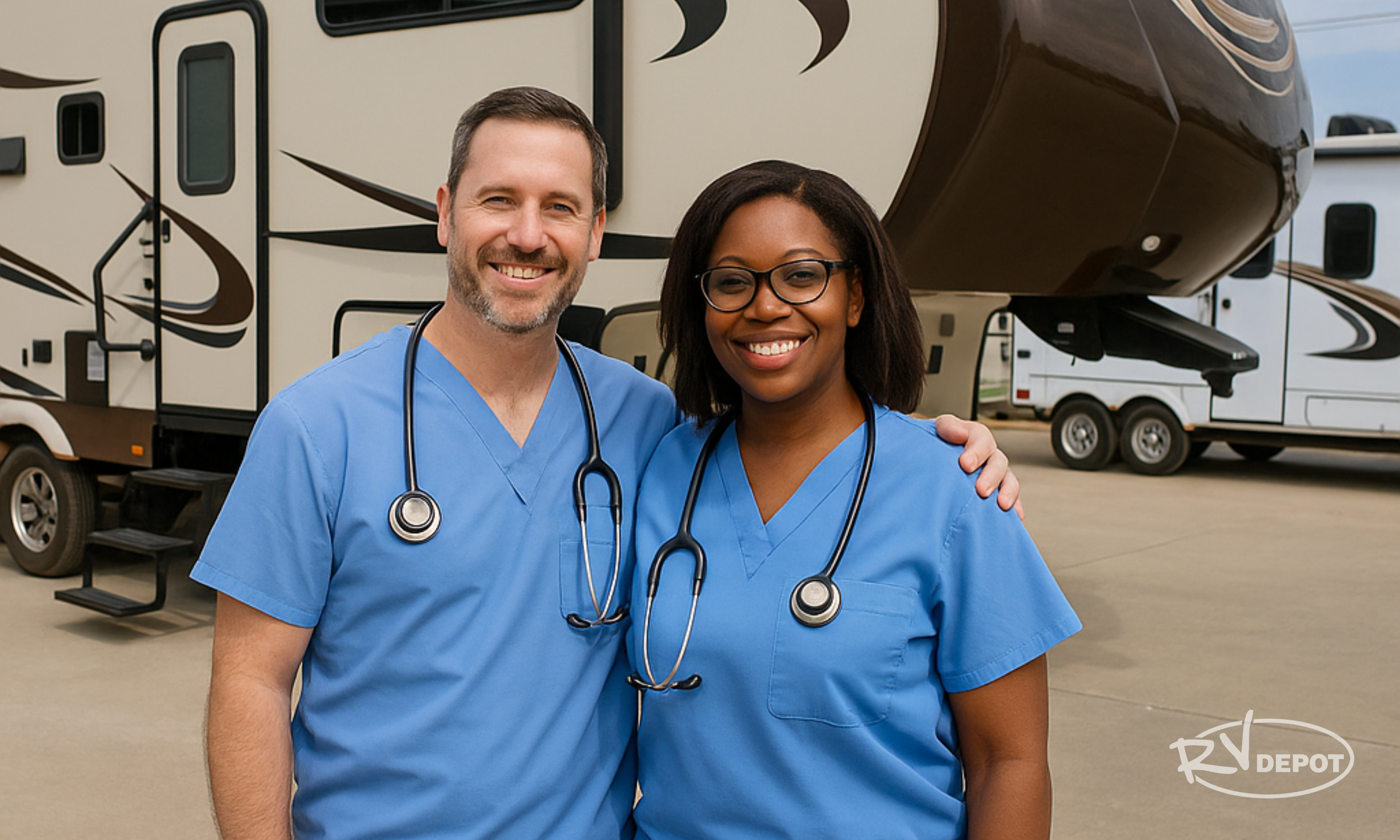 MAN AND WOMAN NURSE 
