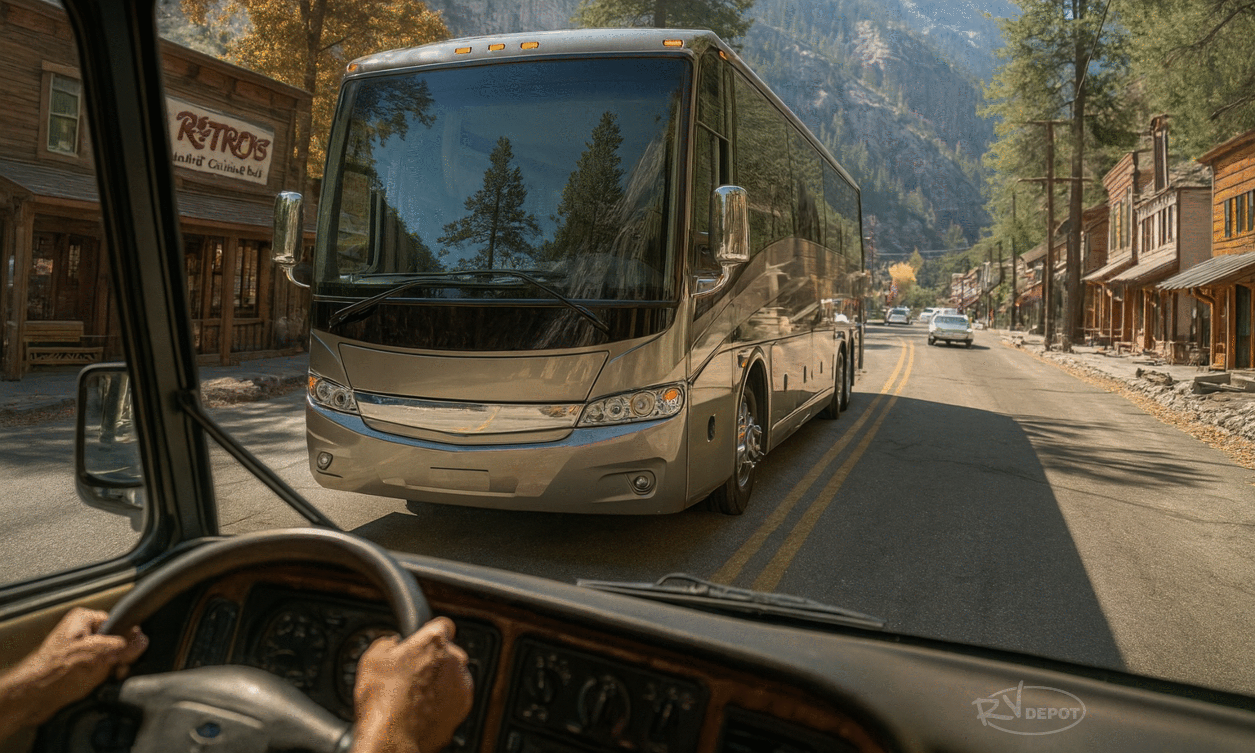Motorhome Driving Past