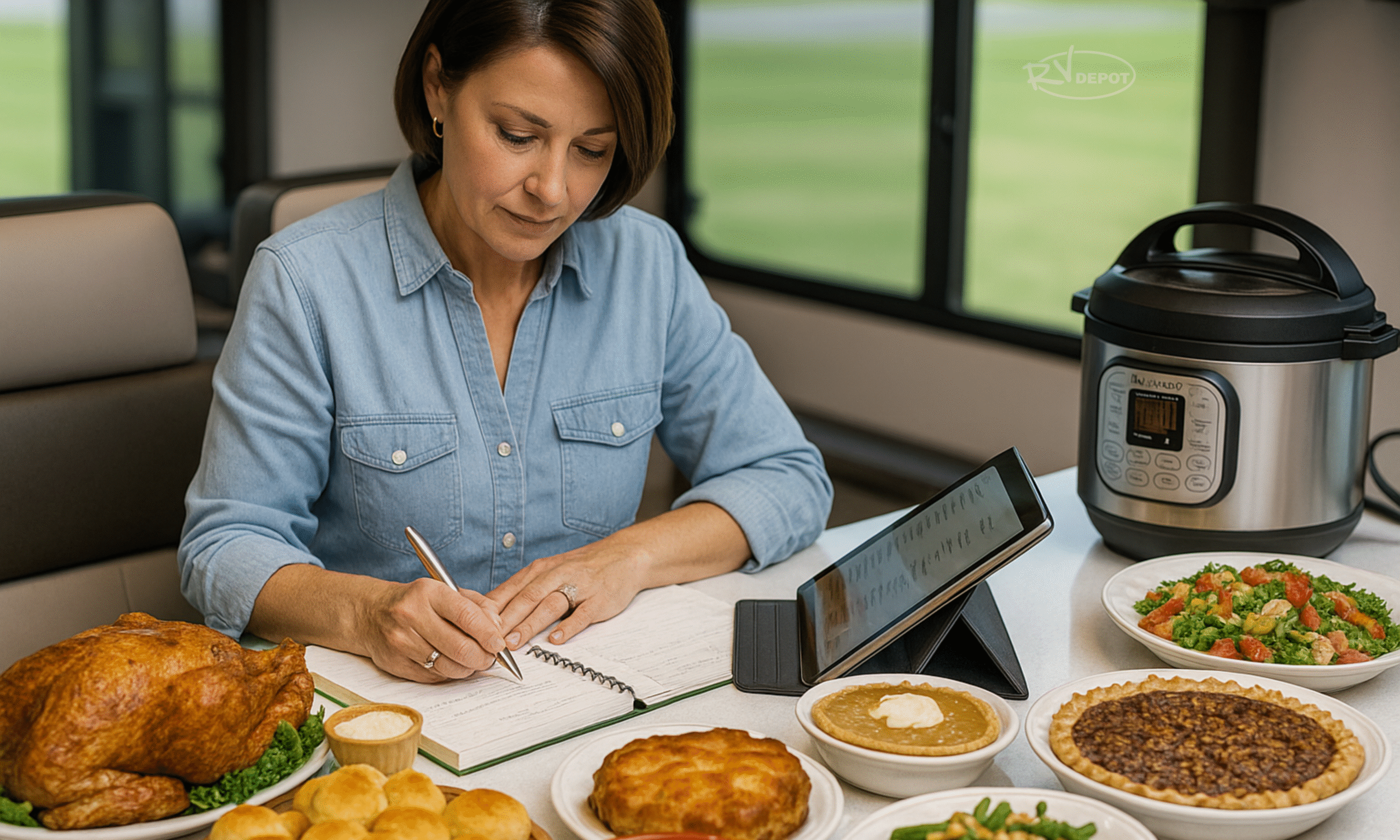 Prepping Food For a Thanksgiving Meal