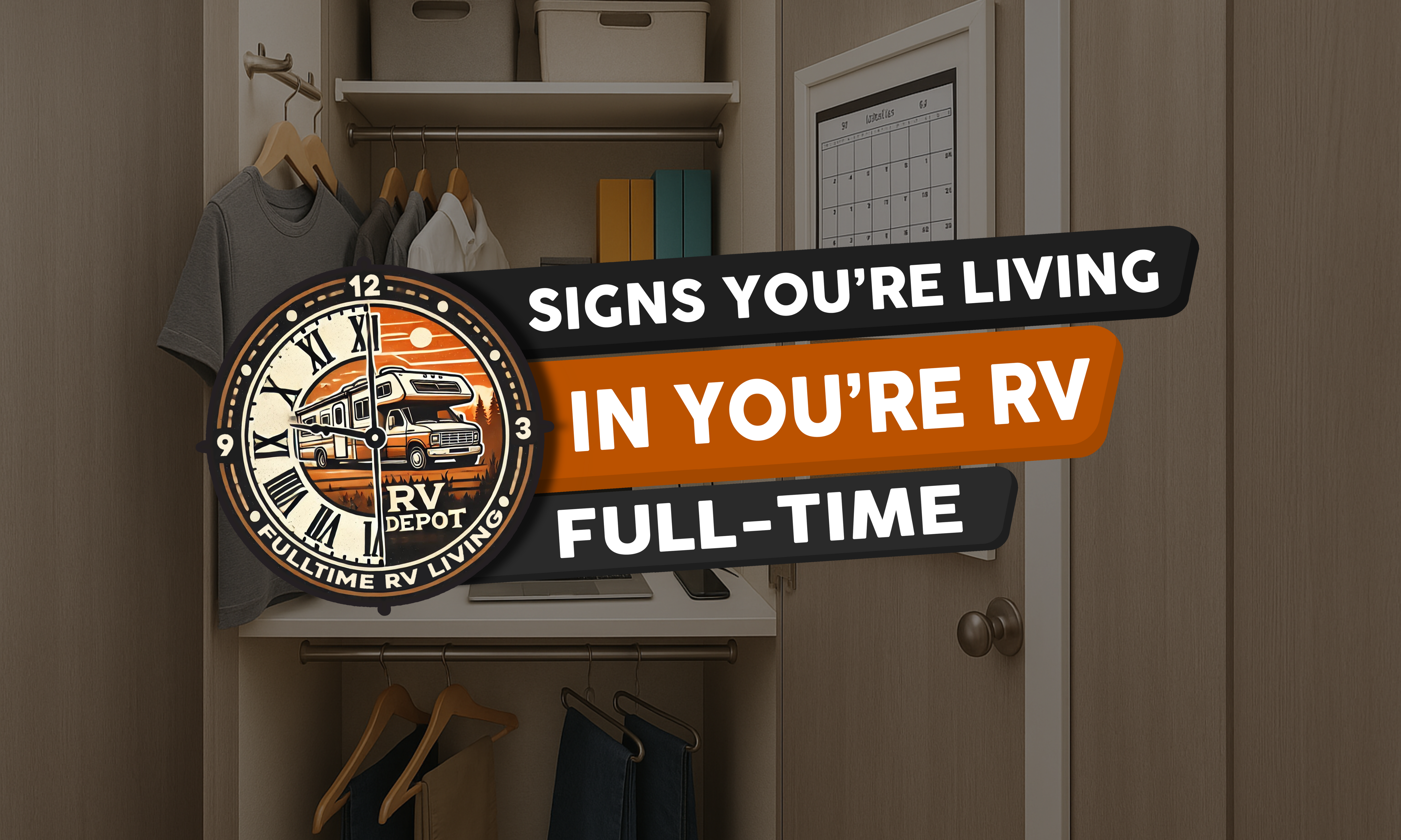 RV Depot - Signs Youre Living in your RV Full Time Signs You're Living in your RV Full-Time