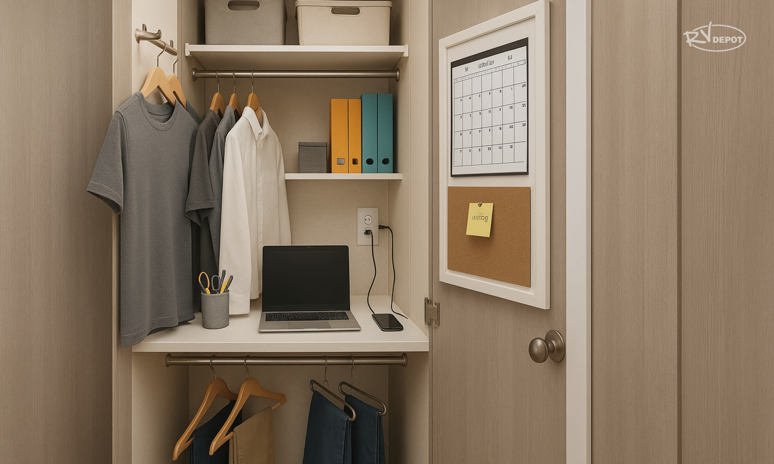 Transform Closets into Command Centers RV Closet 