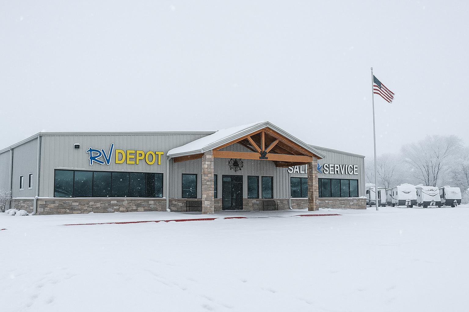 Winter Time at RV Depot